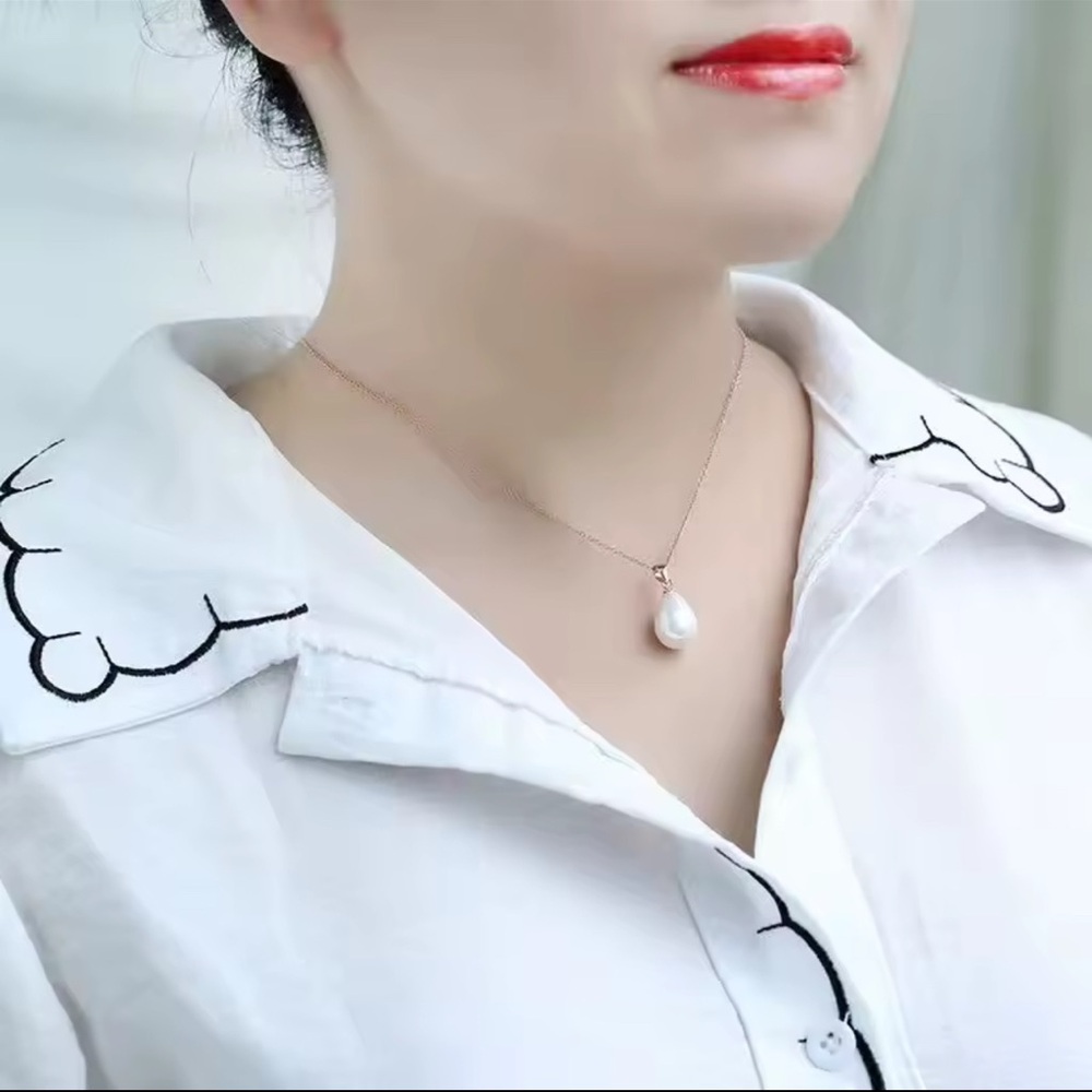 S925 silver and freshwater pearl necklace